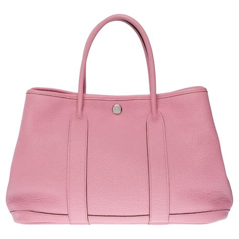 hermes pink and red garden party sakura|Hermes garden party tote price.